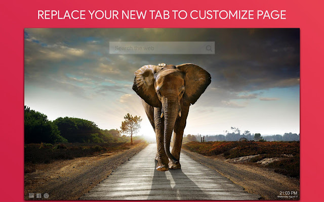 Elephant Wallpaper HD Custom New Tab