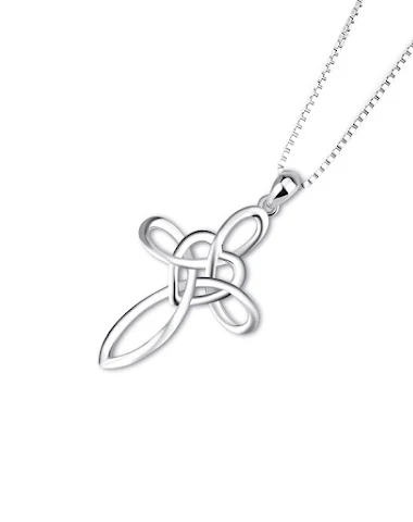 925 Sterling Silver Necklace Religi - 1
