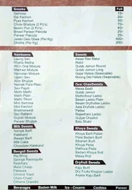 Kharya's Brijwasi Sweets menu 3