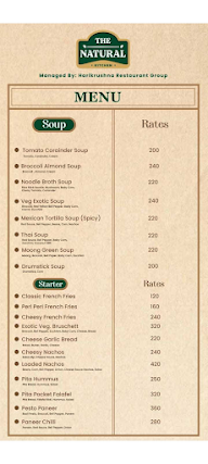 The Natural Kitchen menu 3