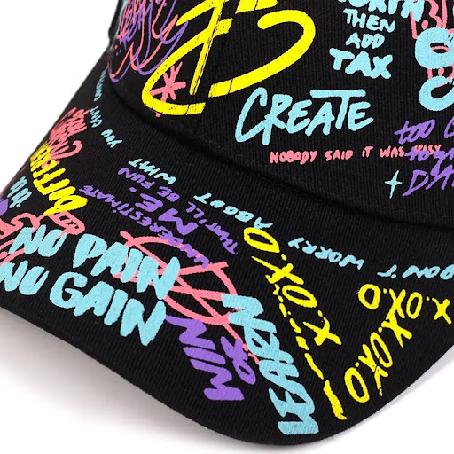 Title 3, Colorful Graffiti Hip Hop Baseball Cap Casual S...