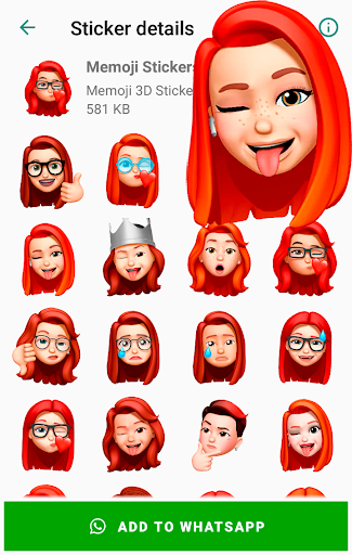 Memoji Apple Stickers - WAStickersApp
