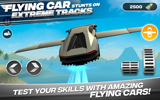 Flying Car Stunts On Extreme Tracks