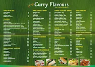 Curry Flavours menu 1