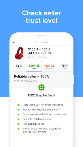 AliRadar shopping assistant