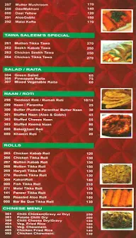 Saleem's Restaurant menu 3