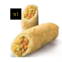 W1. Deep Fried Spring Rolls With Mixed Vegetables (1 Roll)