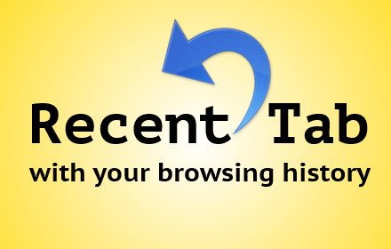 Recent Tabs with your browsing history chrome extension