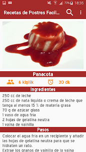 Recetas de Postres Faciles sin internet