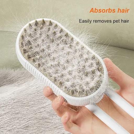 Cat Steam Brush Steamy Dog Brush 3 in 1 Electric Spray Cat Hair Brushes for Pet Grooming Massage Comb Cat Dog Hair Remov