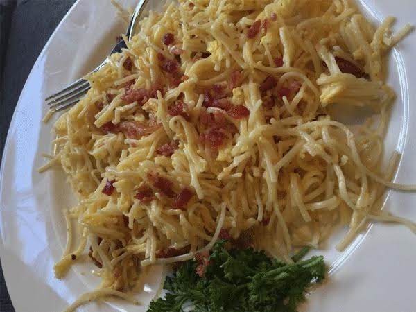 Bacon and Egg Noodles image