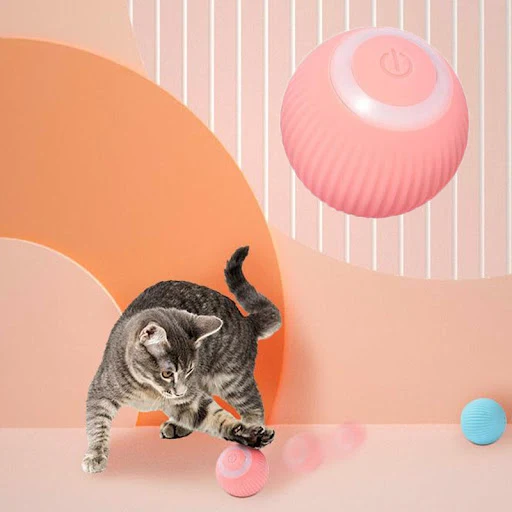 Electric Cat Ball Toys Automatic Rolling Smart Cat Toys for Cats Training Self-moving Kitten Toys for Indoor Interactive