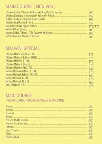 Soul Curry menu 