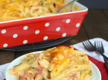 Chicken Bacon Ranch Pasta Bake
