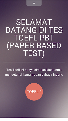 Simulasi Toefl