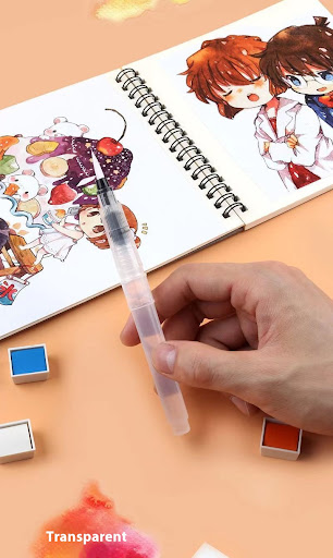 Title 7, Fountain Pen Solid Watercolor Pen Pointed Soft ...