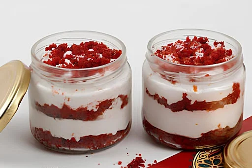 Red Velvet Cake In Jar [2 Pieces]