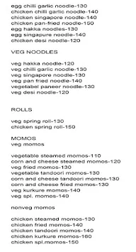 The Lazy Diner menu 1