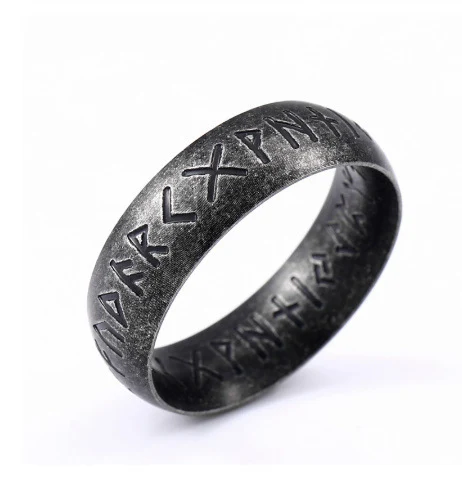 Title 1, Nouvelle Bague Rétro Oracle Polie et Gravée Ant...