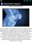 Osteoarthritis Treatment Screenshot