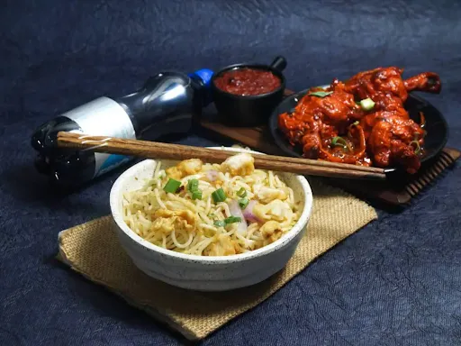 Chicken Fried Rice With Lollipop Fry