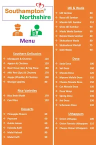 Southampton Northshire menu 3