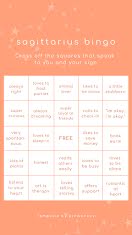 Sagittarius Bingo - Instagram Bingo  item