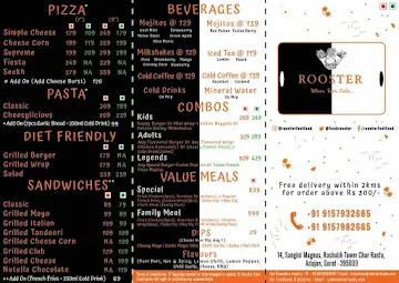 Rooster menu 