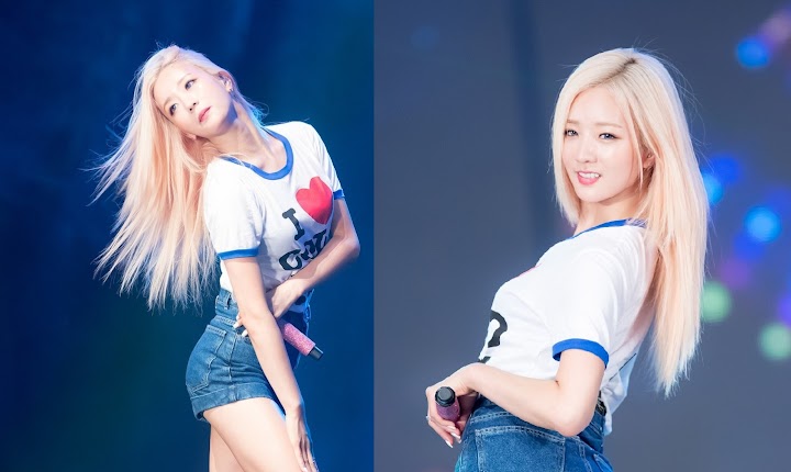 Apink Bomi S Blonde Hair And Blue Eyes Looks Simply Magical Koreaboo