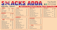 Snacks Adda menu 1