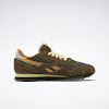 reebok x brain dead classic leather moss/soft camel/filtered yellow