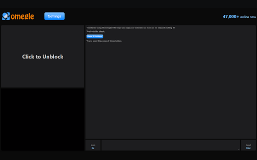 Chromegle - Omegle IP & Client