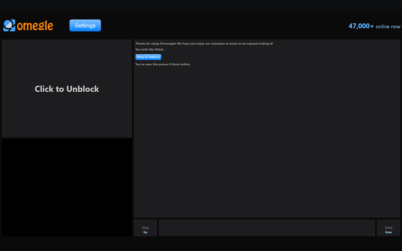 Chromegle - Omegle IP Puller & Dark Mode Preview image 4