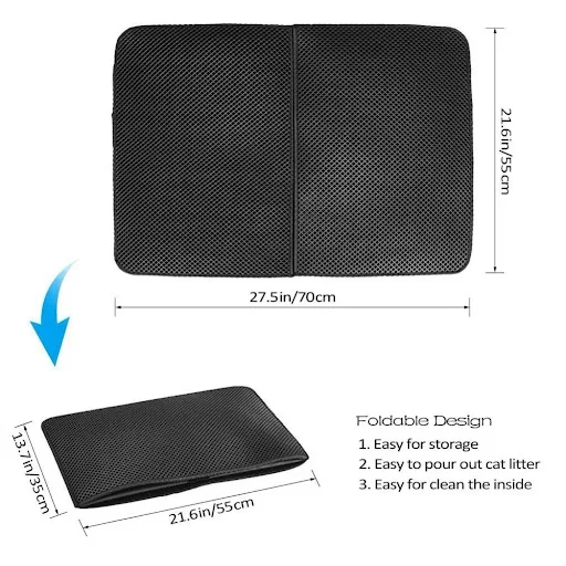 Pet Cat Litter Mat Double Layer Waterproof Litter Cat Pads Trapping Pet Litter Box Mat Pet Products Bed Clean Pad Cats C