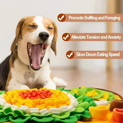 Title 4, Flower-shaped Dog Cat Olfactory Training Pad Im...