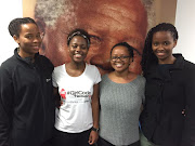 The winning UCT team: from left to right: Valerie Tshiani, Fadzai Mupunya, Kungela Mzuku and Lorna Nqodi, who participated in the GirlCode Hackathon in Johannesburg.