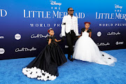 Kulture Kiari Cephus, Offset, and Kalea Marie Cephus attend the world premiere of Disney's The Little Mermaid.