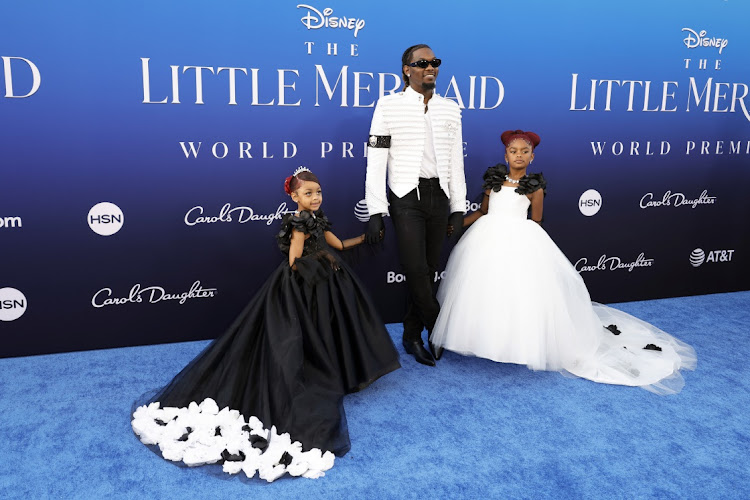 Kulture Kiari Cephus, Offset, and Kalea Marie Cephus attend the world premiere of Disney's The Little Mermaid.