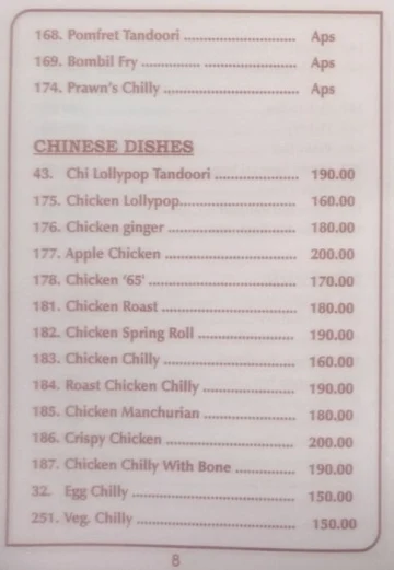 Laxmi Refreshment & Bar menu 