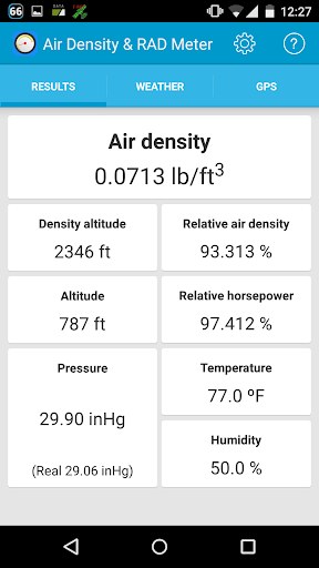 Air Density Altitude Meter