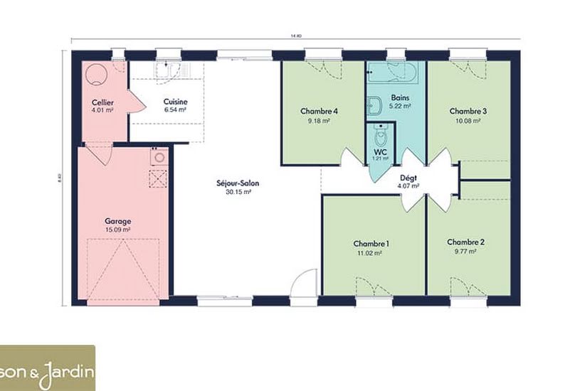  Vente Terrain + Maison - Terrain : 692m² - Maison : 80m² à L'Hôpital-le-Mercier (71600) 