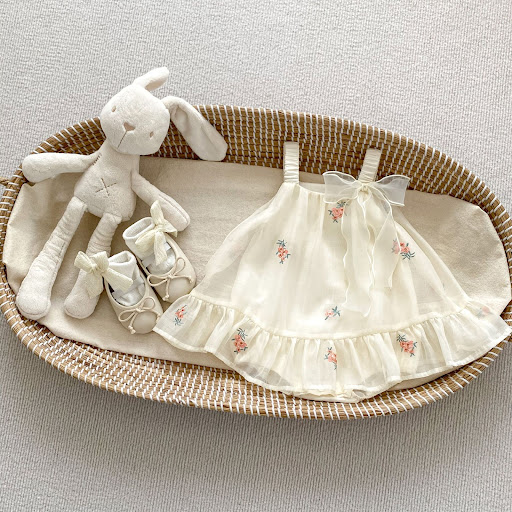 Title 5, Embroidered Mesh Baby Bloomer With Skirt. Offer...
