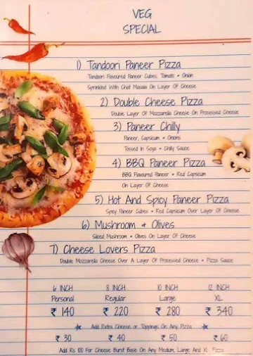 Laziz Pizza menu 