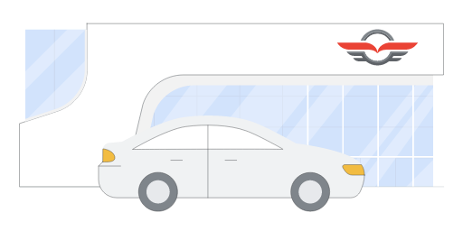 Vehicle images should contain logos or branding in the background of the image.
