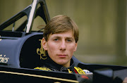 Racing driver Johnny Bute, Marquess of Bute aka Johnny Crichton-Stuart and Johnny Dumfries, driver of the #11 John Player Special Lotus-Renault 98T turbo outside Ketteringham Hall, the home of Lotus cars on 10 January 1986 at Ketteringham Hall in Ketteringham, Great Britain.