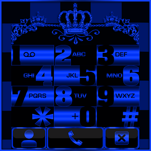 Download Blue Chess Crown Dialer theme For PC Windows and Mac