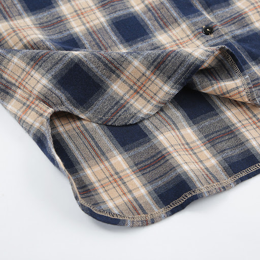 Title 9, Casual loose color-contrast check shirt, design...