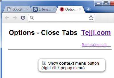 Close Tabs