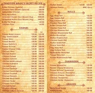 Tandoor Magic menu 1