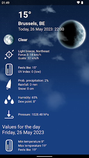 Screenshot Weather Belgium XL PRO